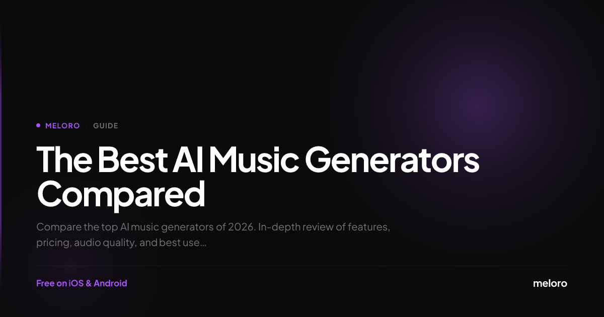 Best AI Music Generators 2026 | Meloro